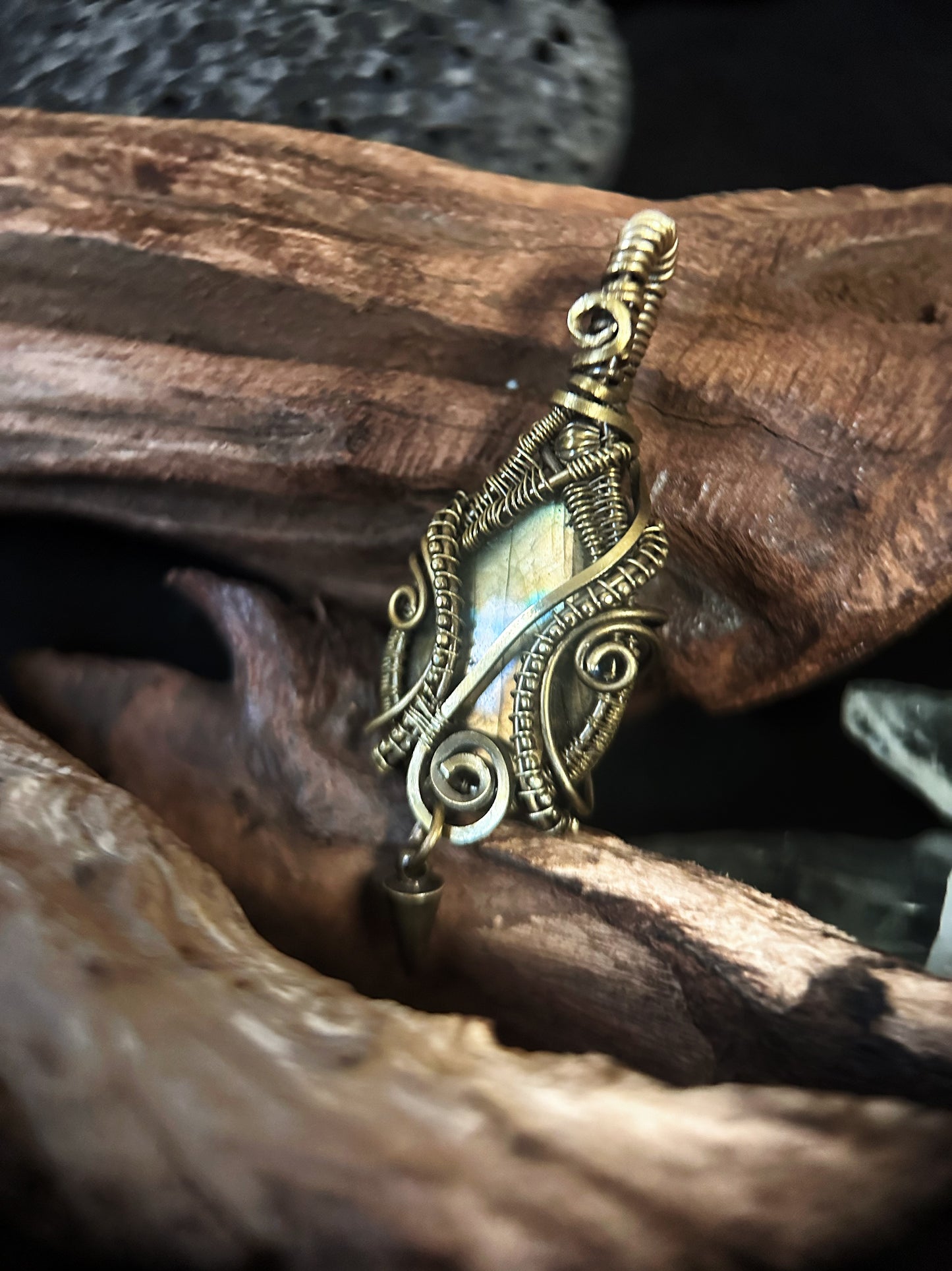 Wire-wrapped Crystal Necklaces
